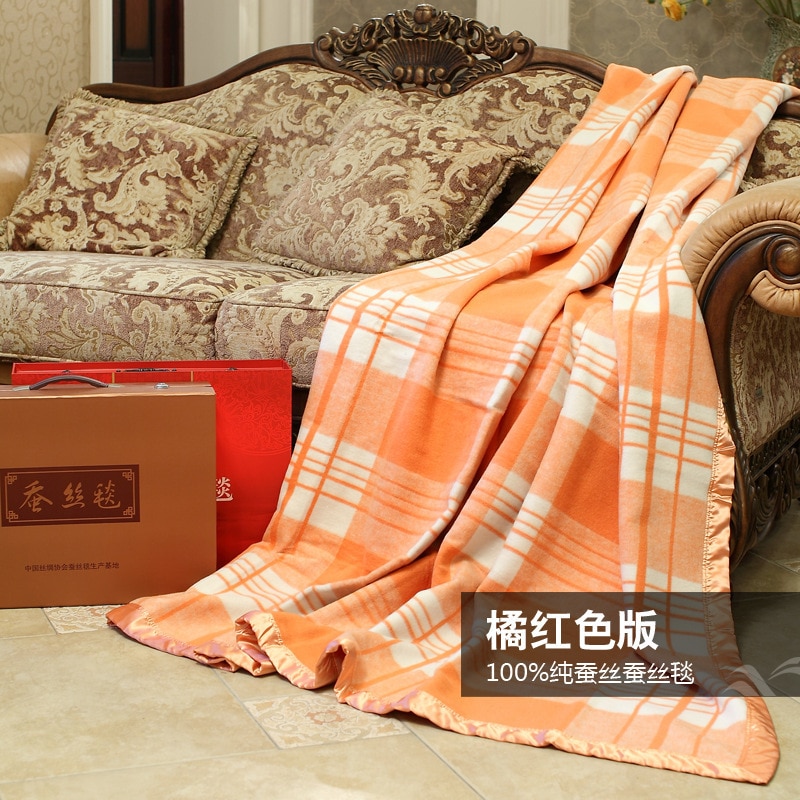 TOP quality 100% mulberry silk blanket thickening summer spring autumn beauty skin care CHINA SILK blankets freeship